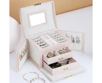 VLANDO Jewelry Organizer Box for Girls/Women-White