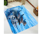 3D Sea Jumping Dolphins 85 Game Non Slip Rug Mat Photo Carpet