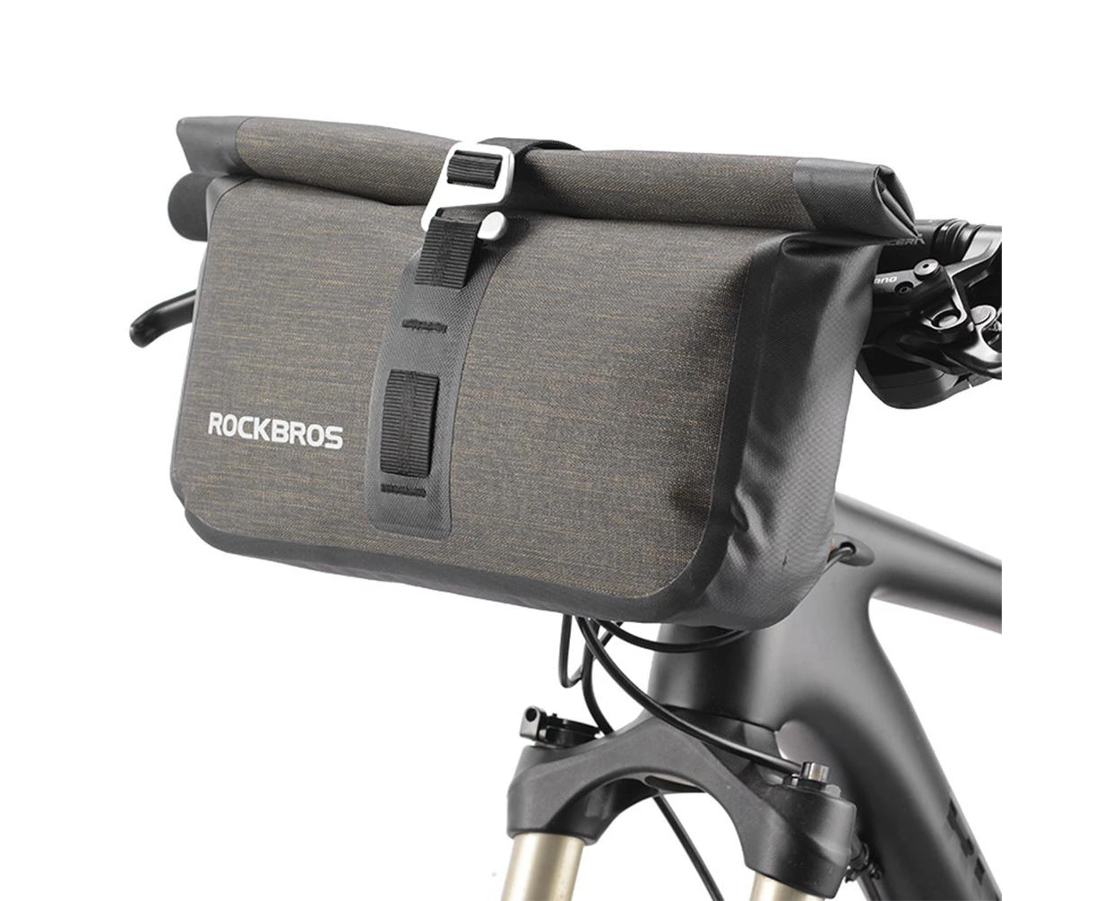 Rockbros-Roll Handlebar Bag Bike Large Capacity Handlebar Frame Top Tube Bag 5-6L