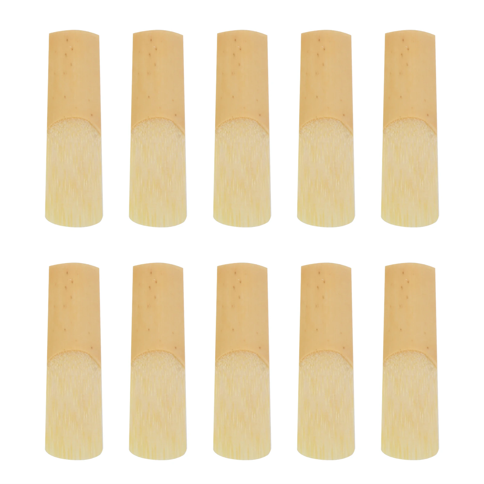 10Pcs Soprano Saxophone Reeds Bb Woodwind Instrument Accessories With Plastic Cover For Sax