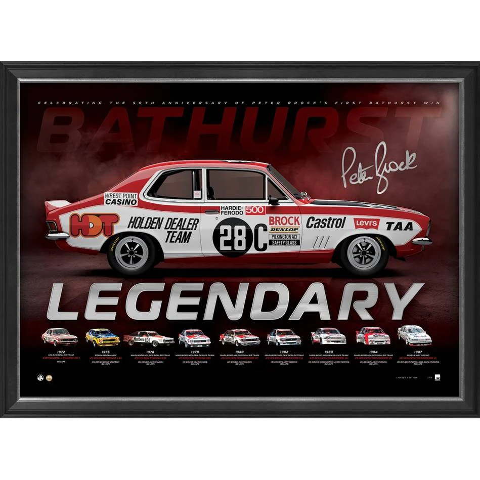 Peter Brock 50th Anniversary "Legendary" Official Print Framed - 5326