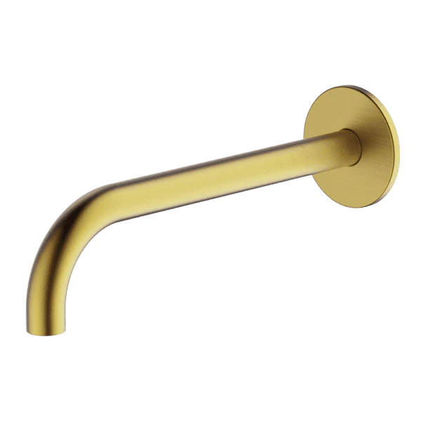 Poco Basin Spout 220mm Brushed Brass