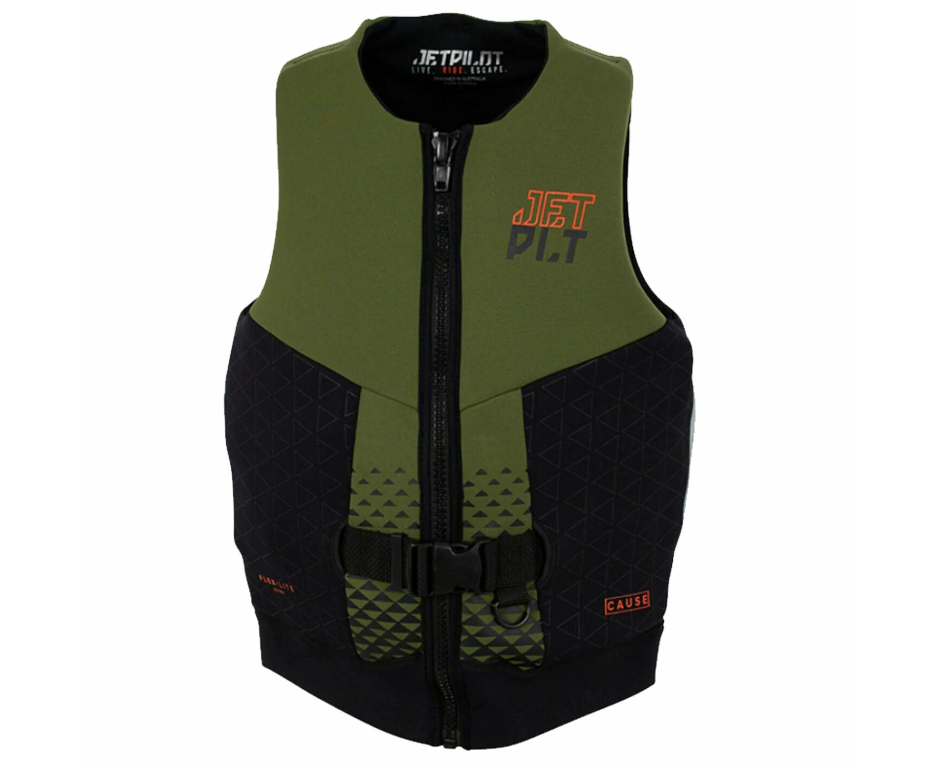 Jetpilot Cause Ja20218 Men's L50s Pfd Vest Military Black Sizes S 4xl