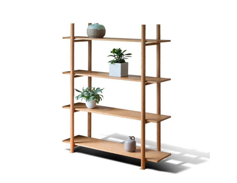 Ahura Plant Shelf / Bookshelf 4 Tier Hand Made in Australia Tas Oak Honey Greenhouse Decor