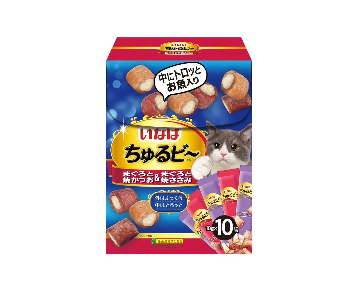 CIAO Cat Treat Churu Bee Mixed Maguro Grilled Chicken 100g