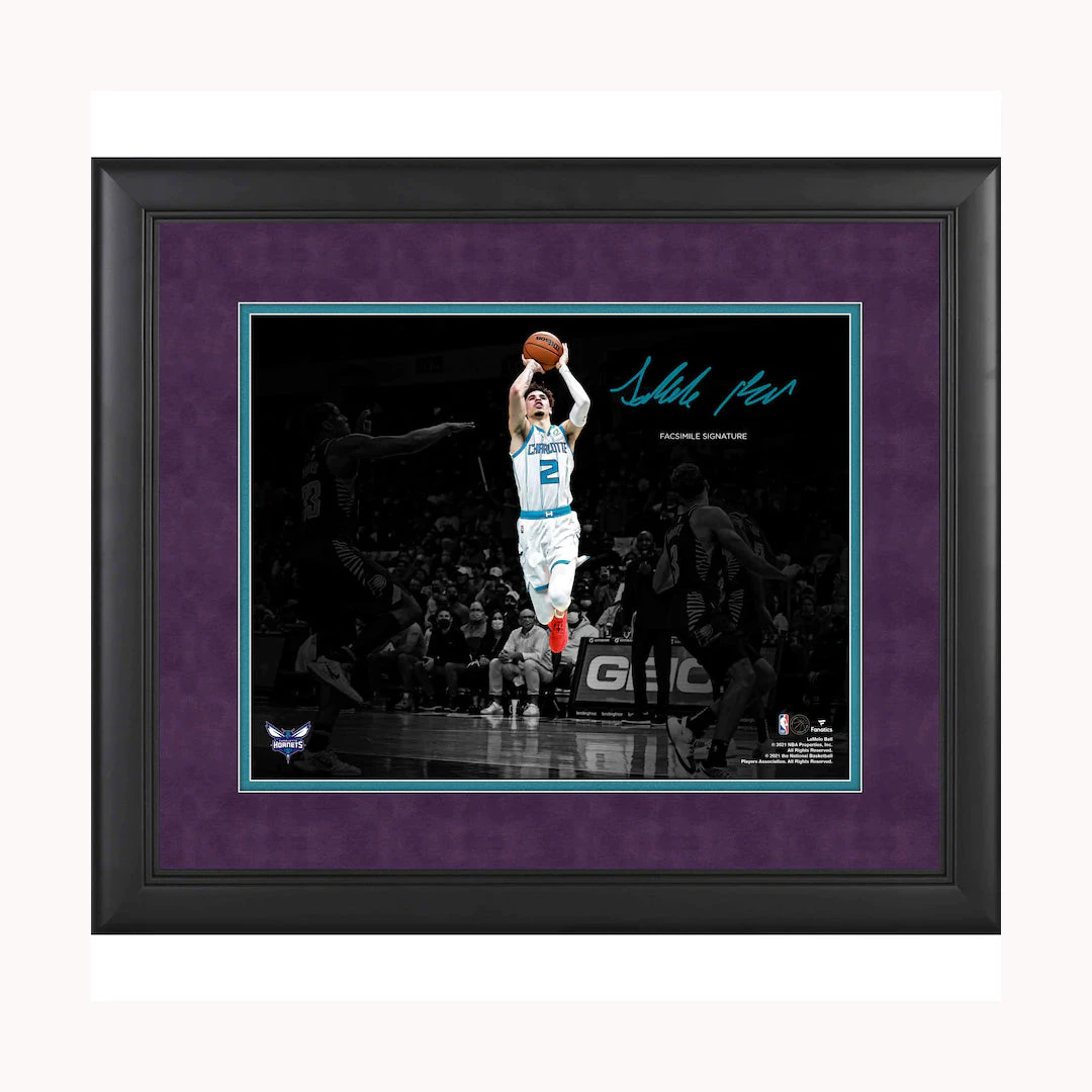 LaMelo Ball Charlotte Hornets Facsimile Signature Framed 11" x 14" Spotlight Photograph - 5113