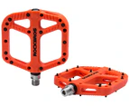 Rockbros-Extra Large Mountain Bike Pedals Nylon Composite Bearing 9/16"-ORANGE