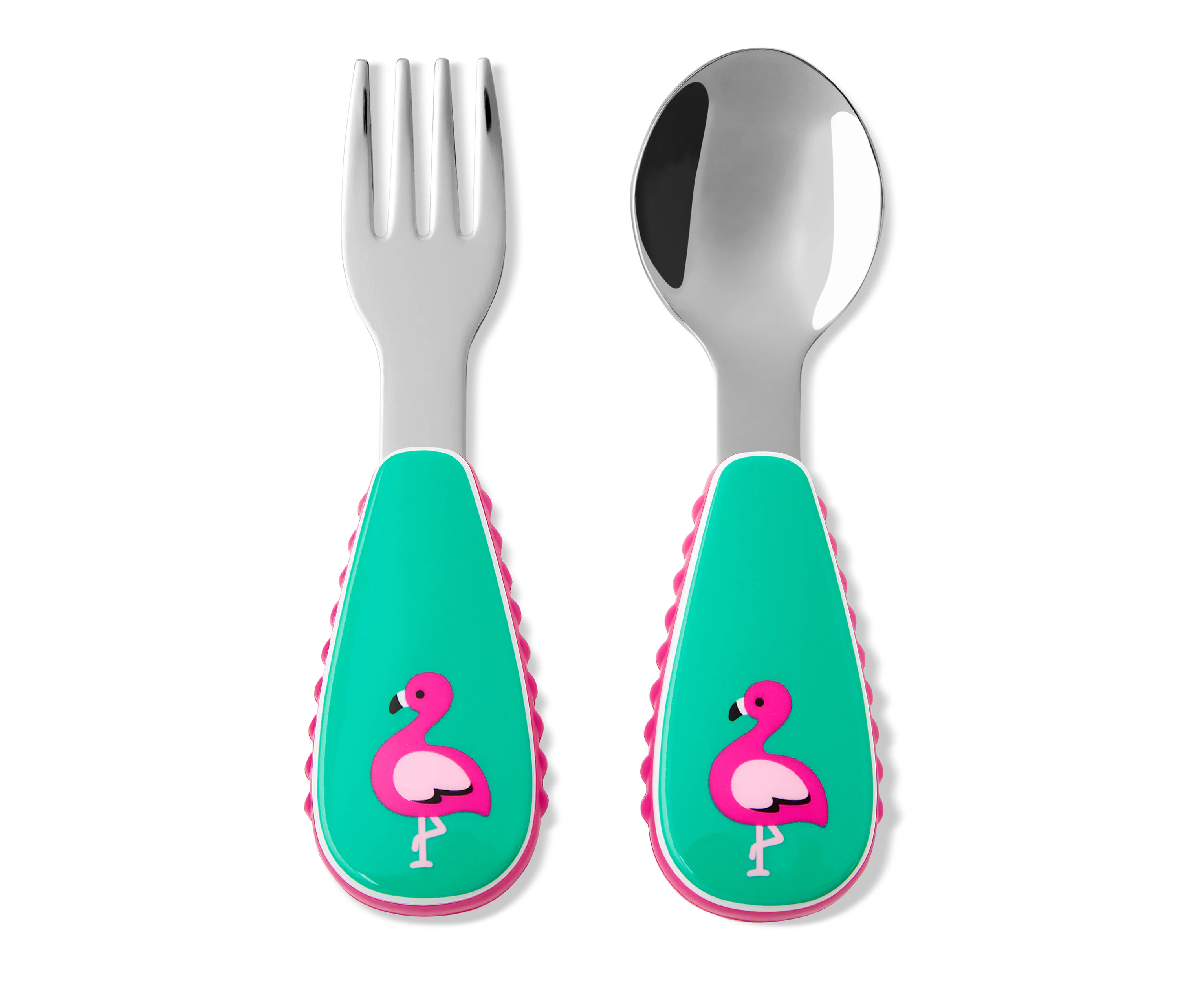 Skip-Hop Flamingo Utensils