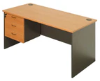 Rapidline Rapid Worker Open Desk W1800 x D900 x H730mm Cherry/Ironstone