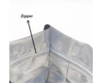 Resealable Mylar Stand Up Bags - Black Food Packaging Zip Pouch - All Sizes