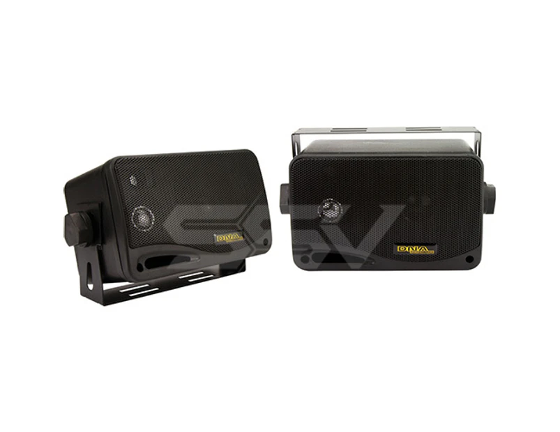 DNA MSB300B Marine Speaker Box Black 1 Pair