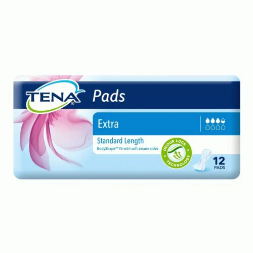 Tena Extra Pads Standard Length 3.5 drops x 12pk