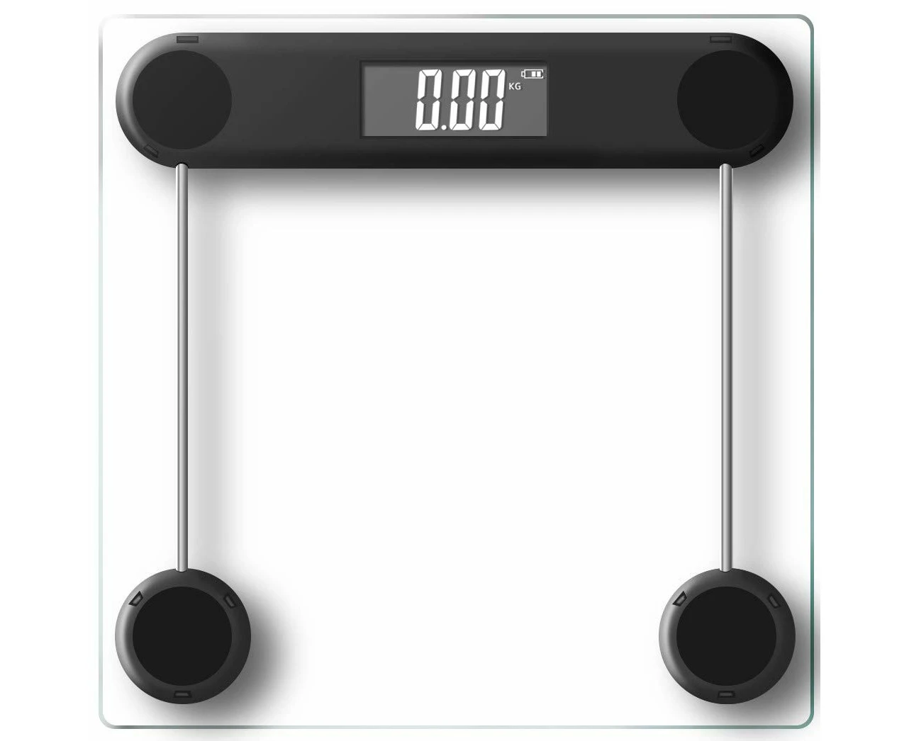 Electronic Digital Backlit Glass Body Bathroom Scale 180KG scales Gym Weight