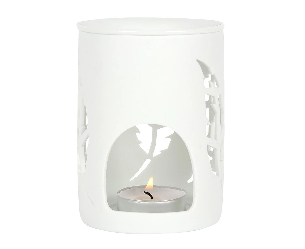 Something Different Feather Oil Burner (White) - SD2755