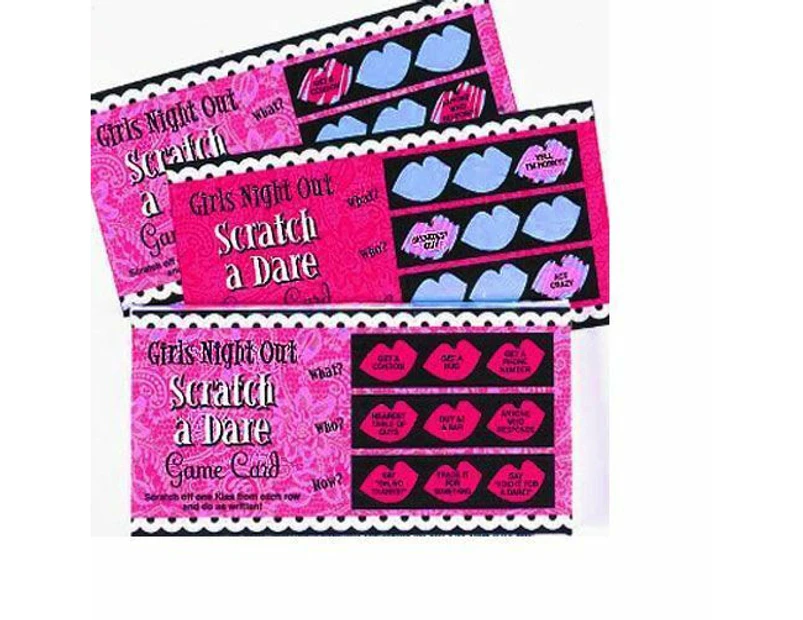 1 X Scratch A Dare Game Fun Hens Bachelorette Party Girls Night Out