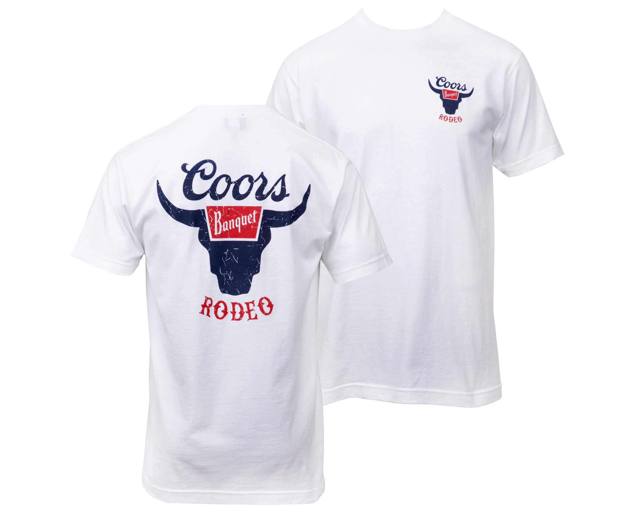 Coors Rodeo Front and Back Print T-Shirt