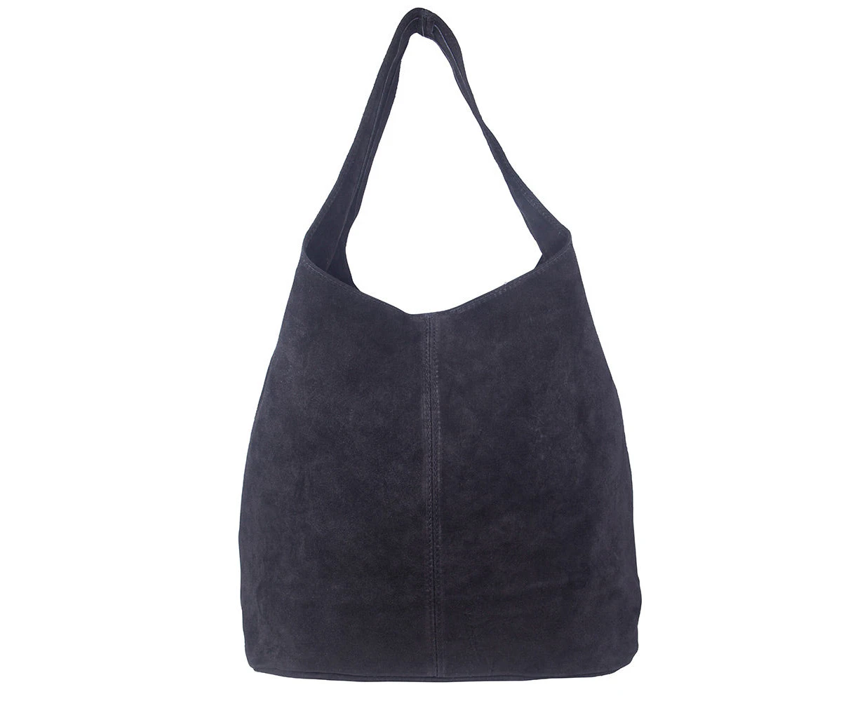 Wendy Black Suede Hobo