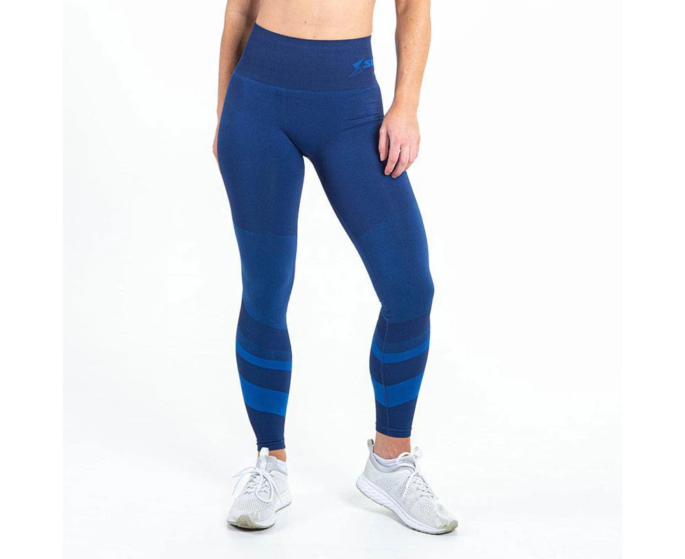 Patented Women's CORETECH® Injury Recovery and Postpartum Compression Leggings (Blue Jacinda)