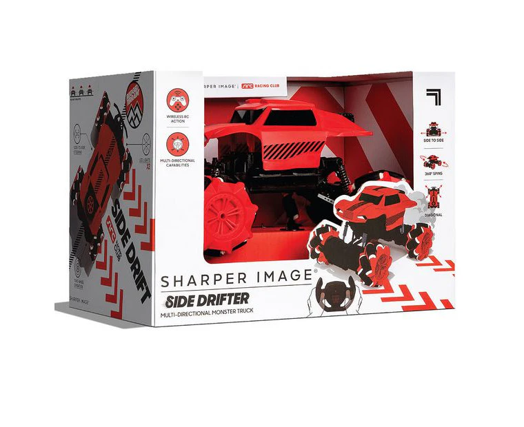 Sharper Image Side Drifter Multi-Directional RC Monster Truck - Red