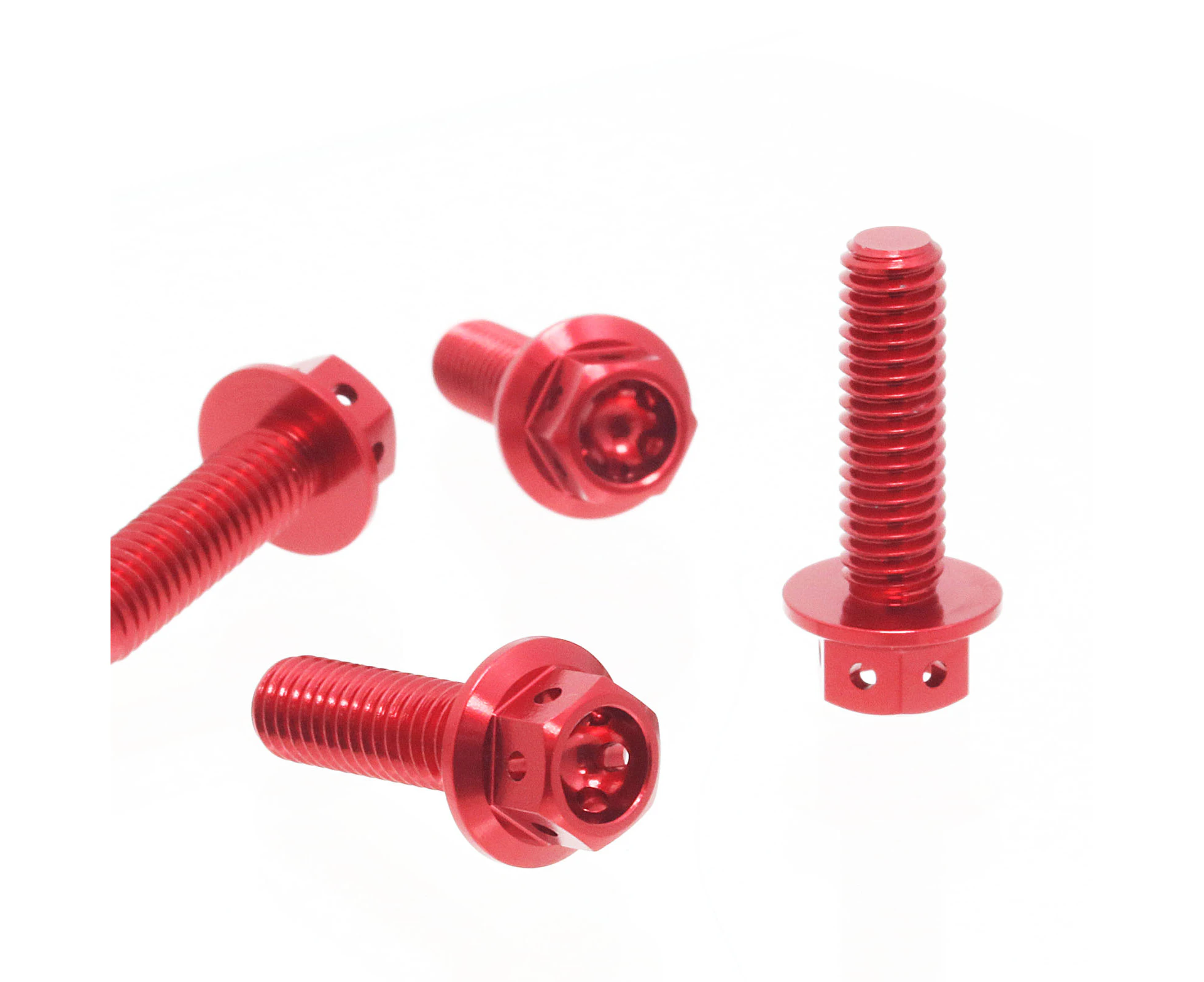 Red 4pcs Brake Master Cylinder Bolts For Triumph STREET TRIPLE 675 / R 07-18 17