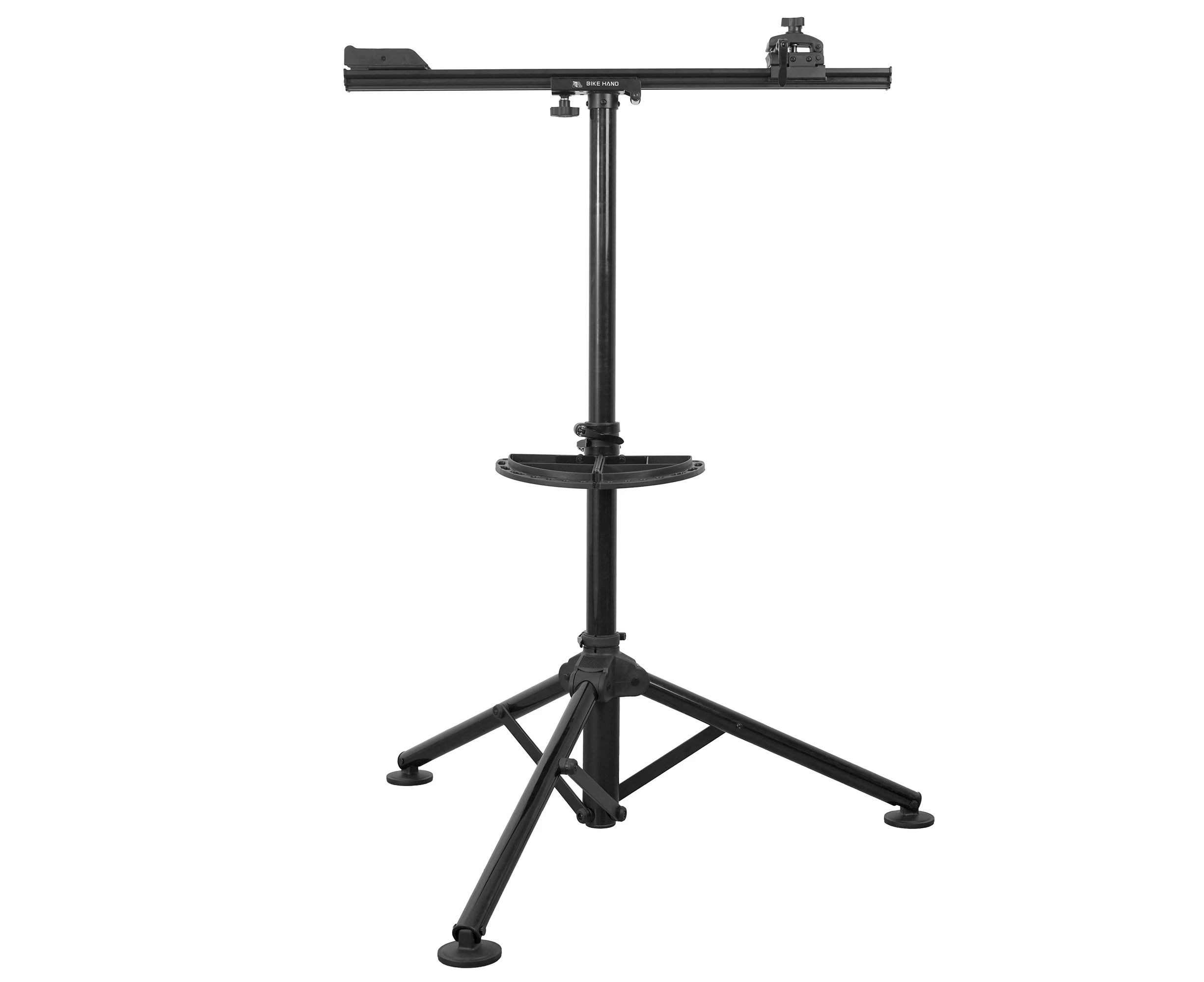 BIKEHAND Bicycle Repair Mechanics Workstand -for Home or Professional Team Use - Mountain or Road Bike Maintenance with Plate Tools Holder