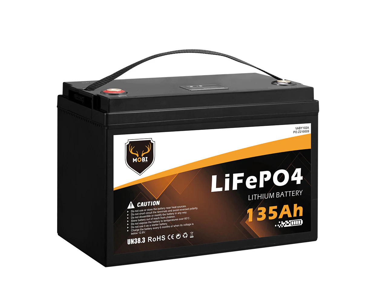 MOBI 135AH 12V LiFePO4 Lithium Iron Phosphate Deep Cycle Battery Replace AGM