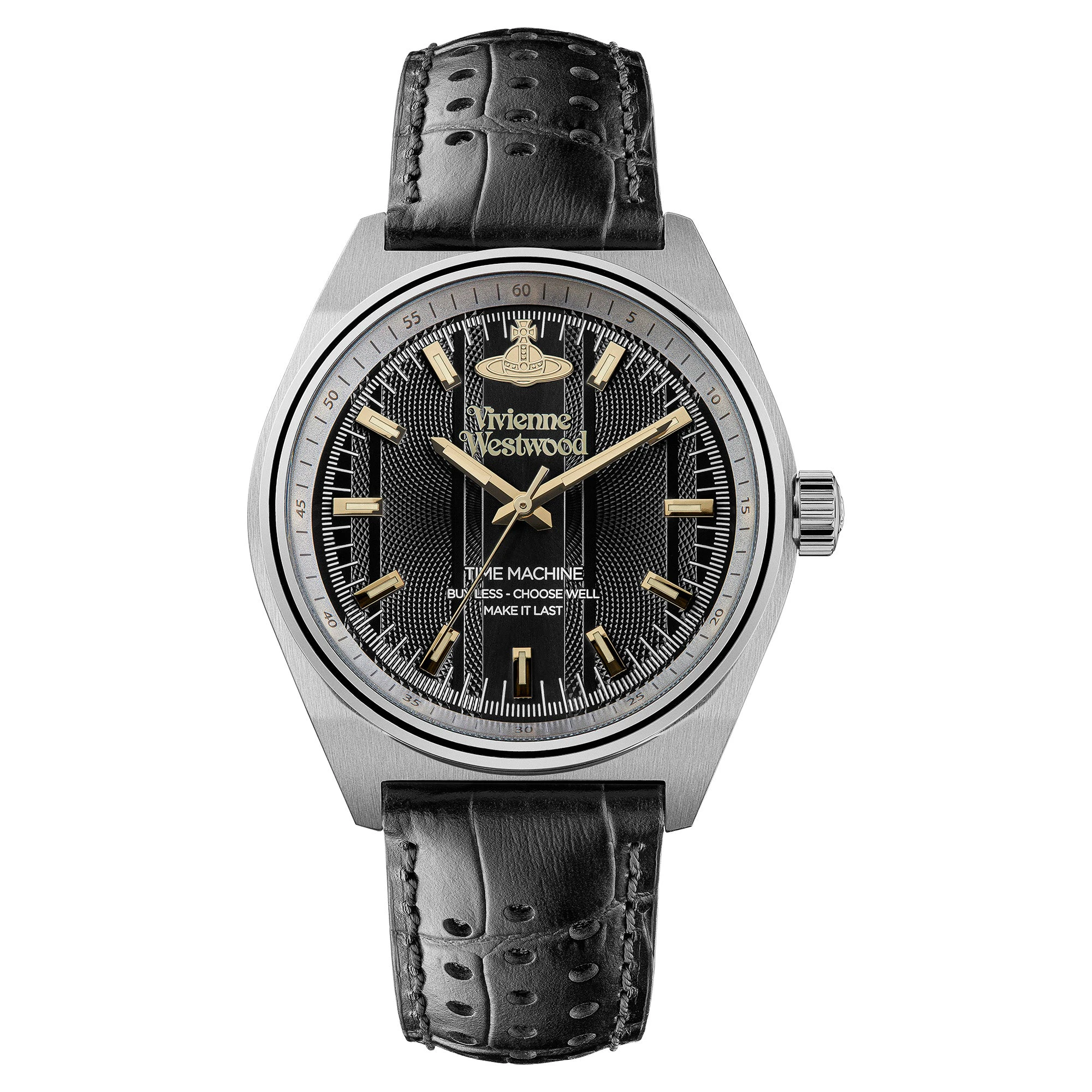 Vivienne Westwood Sydenham Watch Black Leather Strap