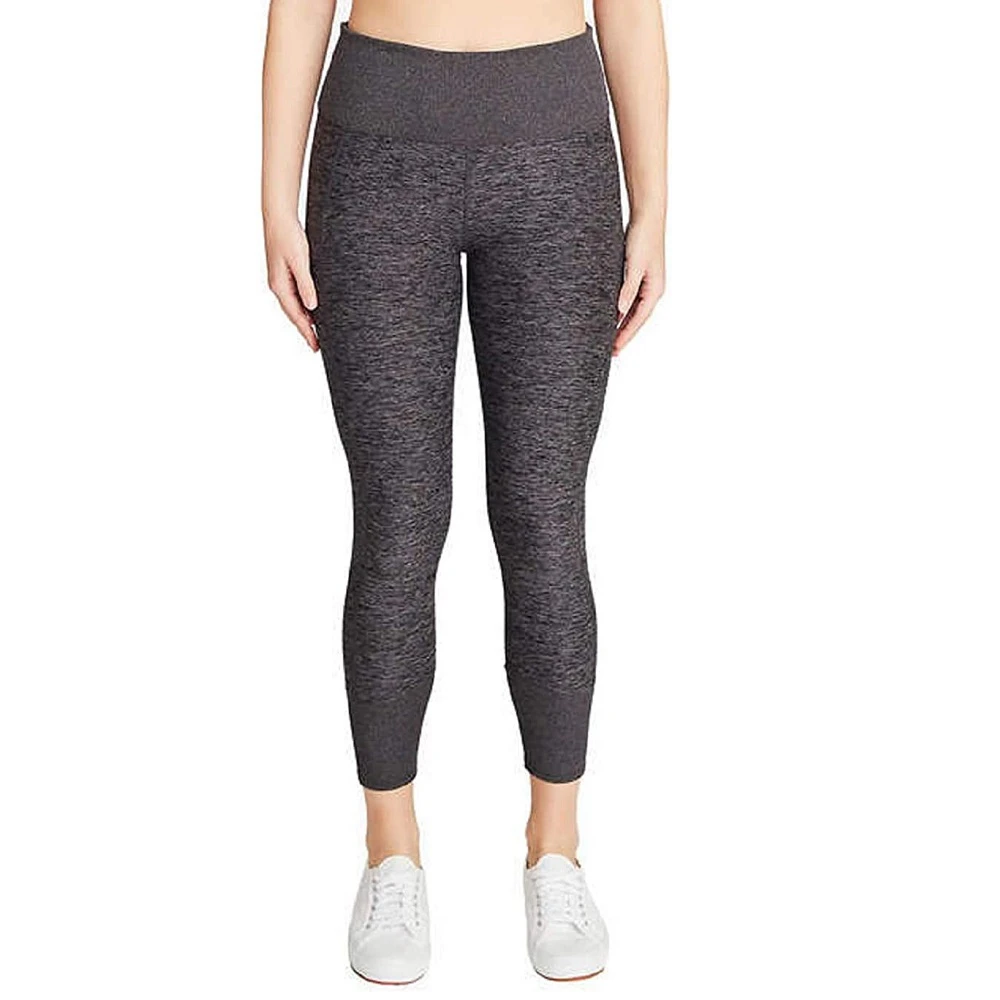 KIRKLAND SIGNATURE Women's Brushed Leggings | Side Pockets | Grey