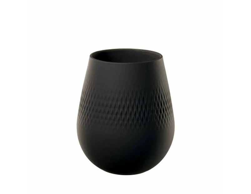Manufacture Collier Vase Carre Small (Black) - 12.5x12.5x14cm