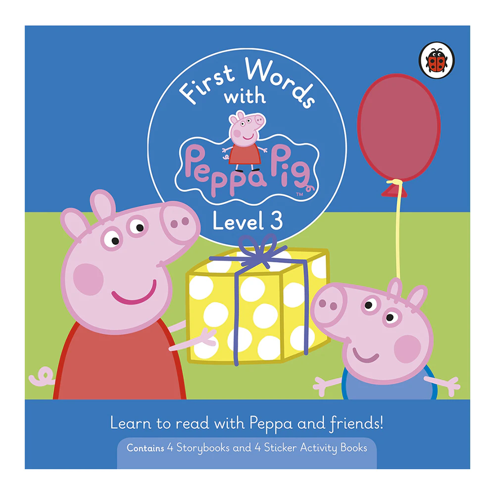 8pc First Words w/ Peppa Pig Kids Story Reading Learning Activity Book Set Lvl3