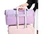 Travel Duffel Bags Portable Luggage Gym Bag-Purple