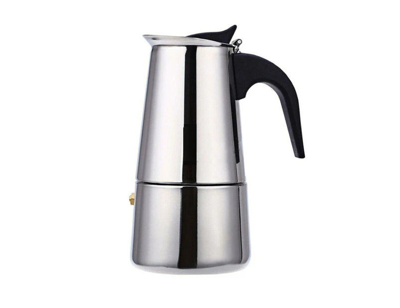 100ml Percolator Stove Top Coffee Maker Moka Espresso Latte Stainless Pot