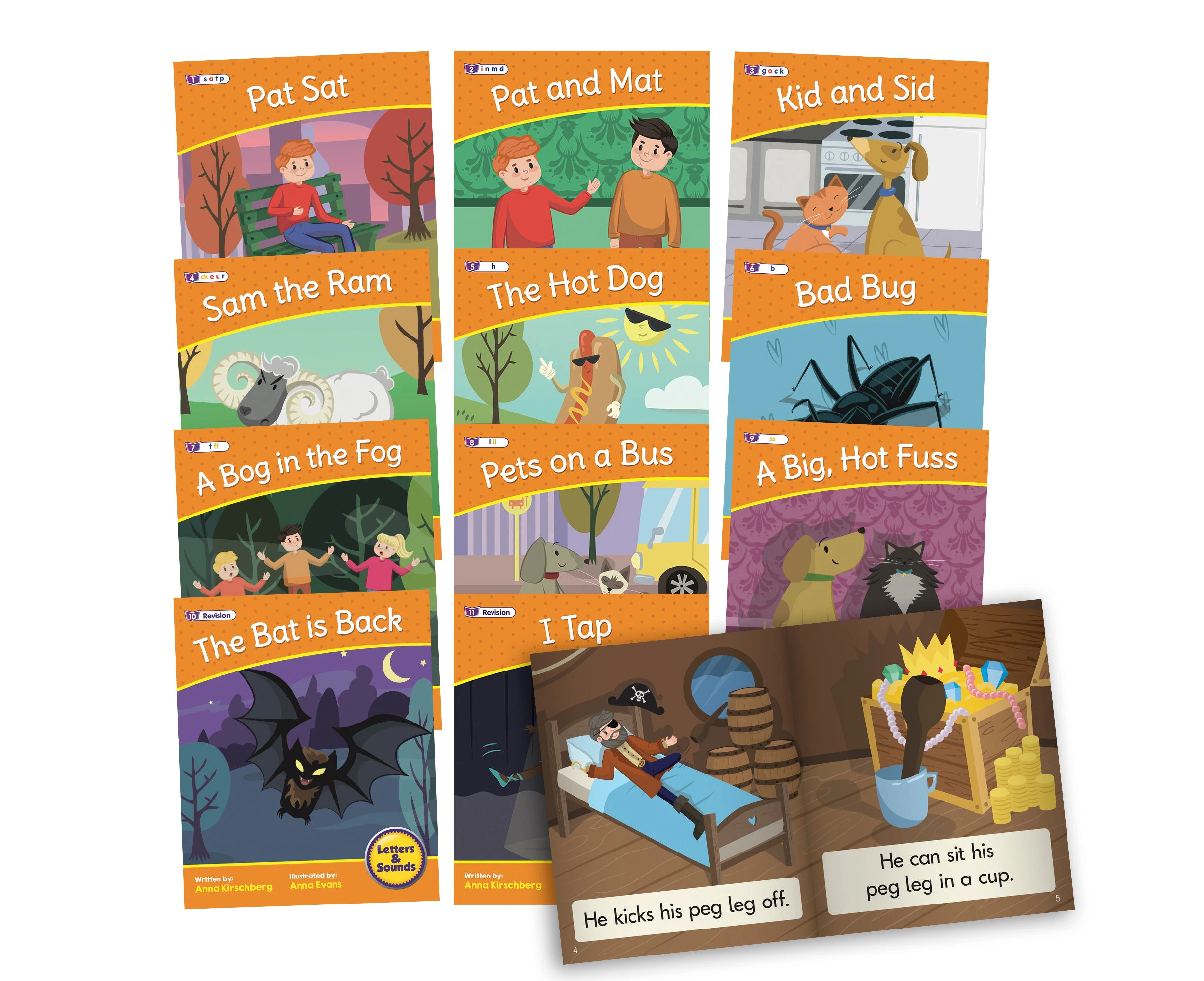 Junior Learning Letters and Sounds Phase 2 Set 2 Fiction Decodable Books