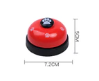 Miserwe Pet Training Bells 2 Pcs Dog Bells for Potty Training and Communication Device-White+Red