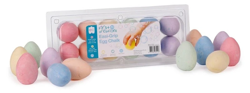 First Creations - Easi-Grip Egg Chalk (set of 12)