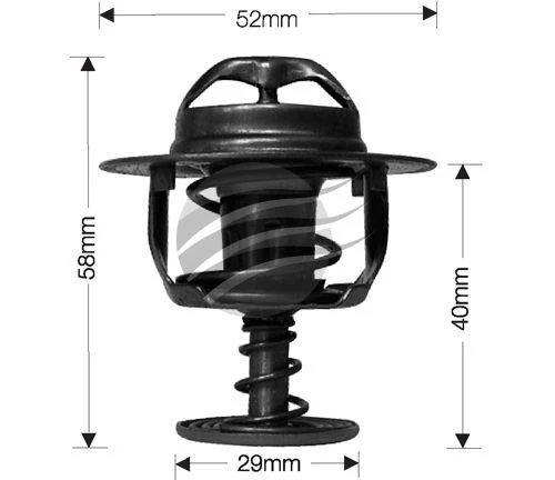 Dayco Thermostat for Ford Courier 12/1998 - 2/1999 2.5L 4 cyl 12V SOHC Diesel PD 64kW WL