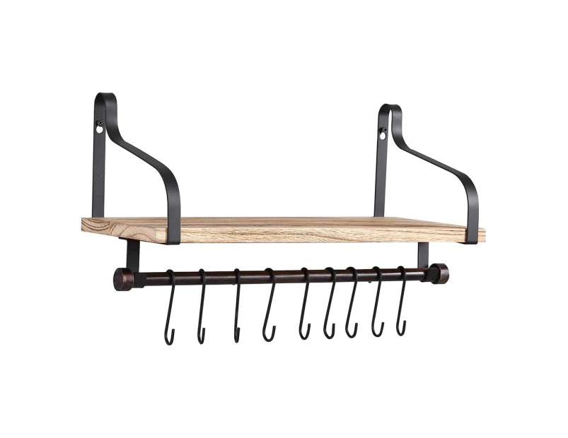 Levede Floating Shelf Brackets Wall Shelves Mount Display Rack Storage Hook