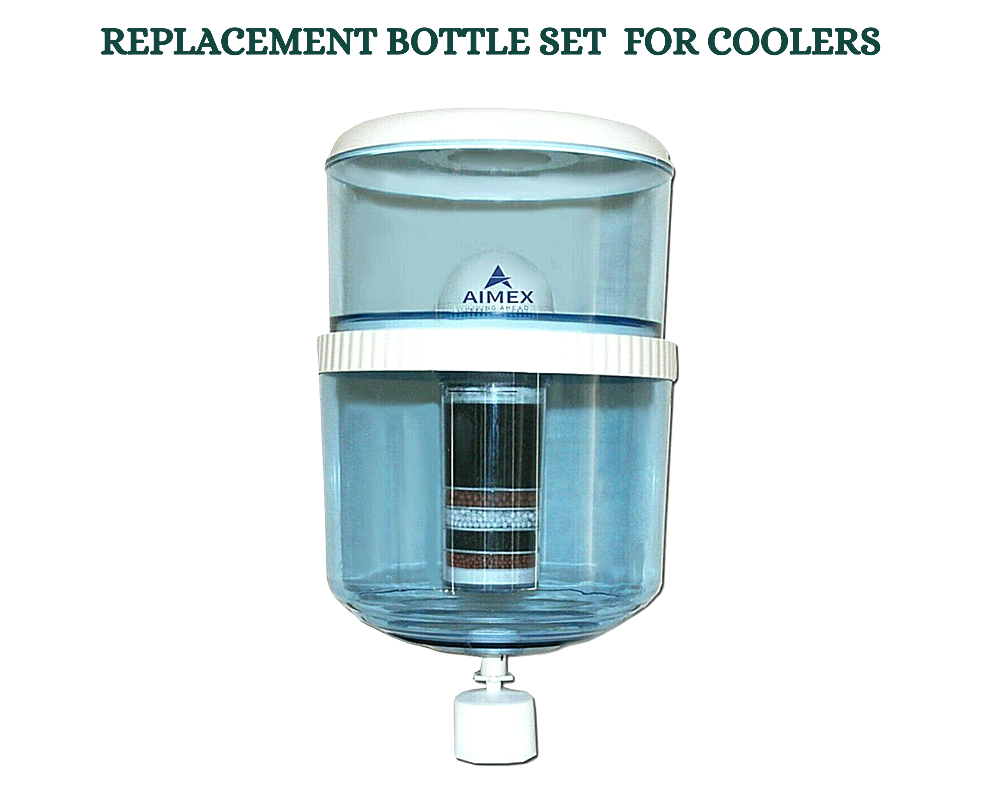 Aimex Replacement Bottle Set for water cooler 20L Clear