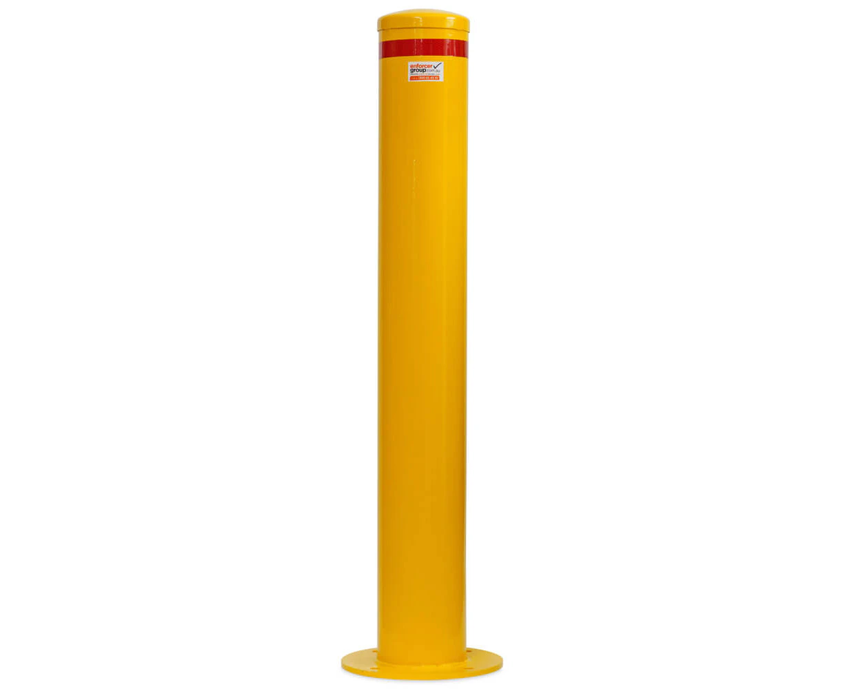 Bollard Disabled parking 165mm Surface Mounted - Yellow