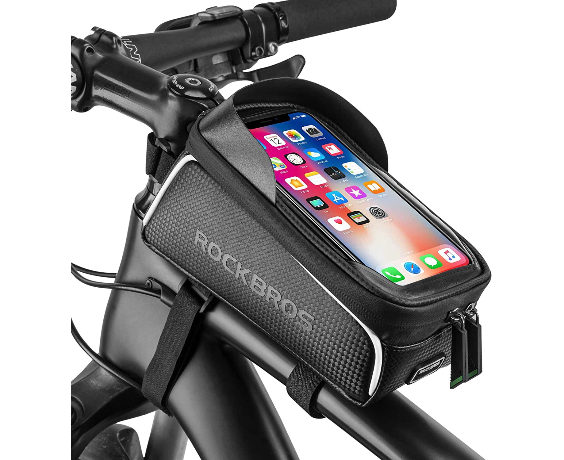 Rockbros-Top Tube Bike Bag With Phone Case Holder