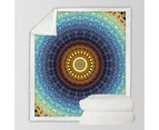 Orange to Blue Glass Illusion Throw Blanket