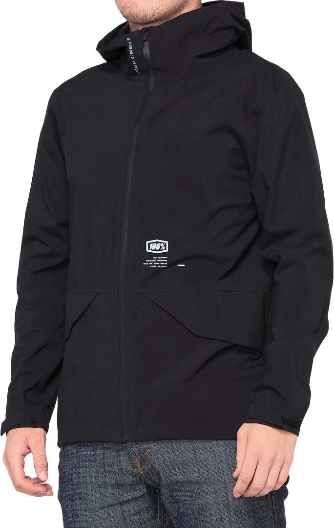 100% Hydromatic Parka Waterproof Jacket Black 2021