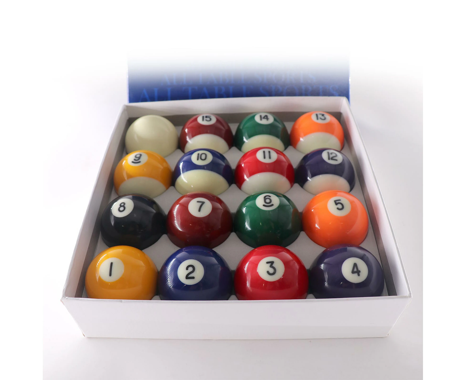 American Style 2inch 1/4 Pool Ball Set