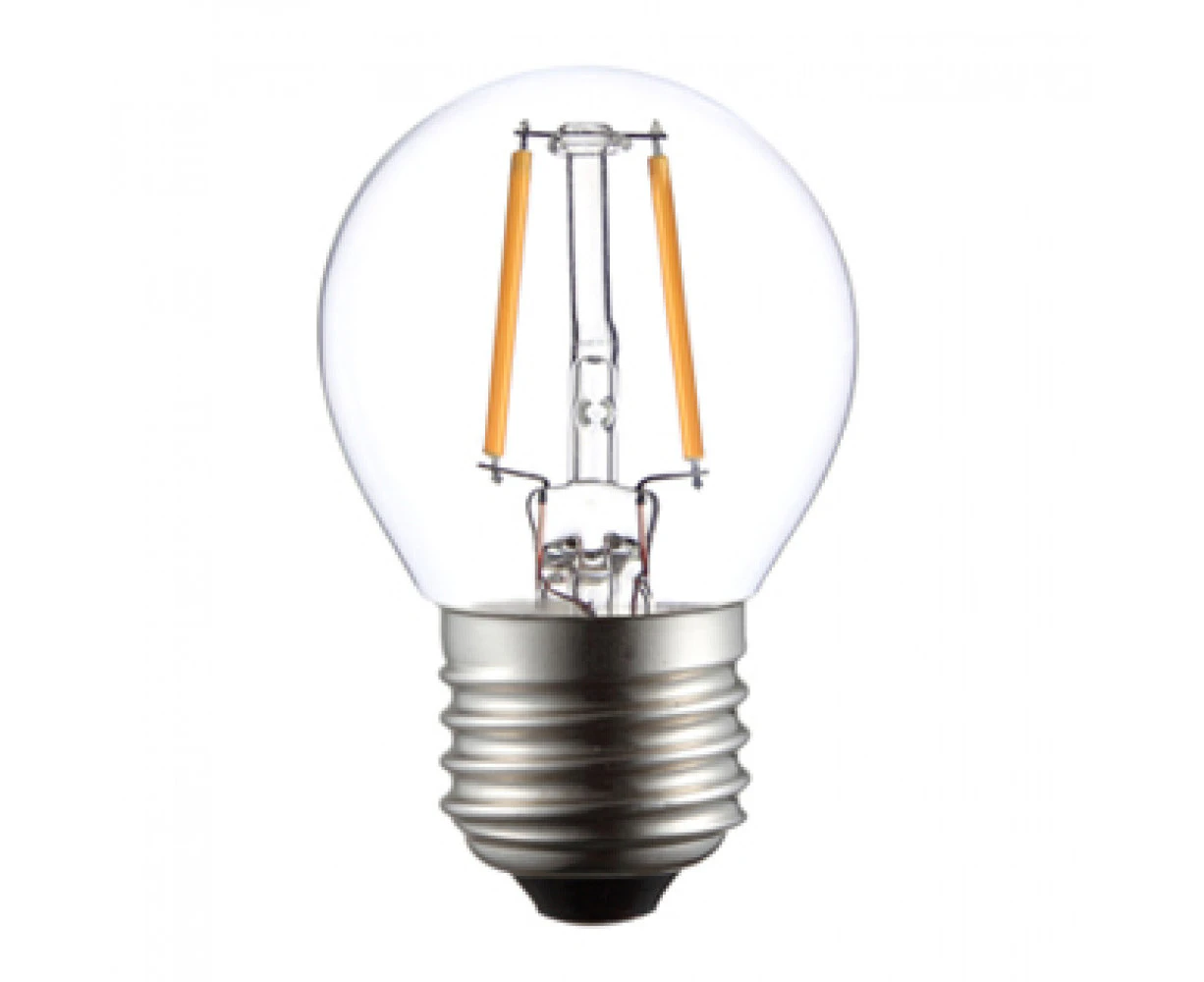 Amonson Lighting E27 3W LED Filament Edison Light Bulb Globe G45 2F Warm White (Set of 10)