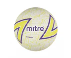 Mitre Intercept F18P Training Grade Netball White/Light Green/Purple Size 4