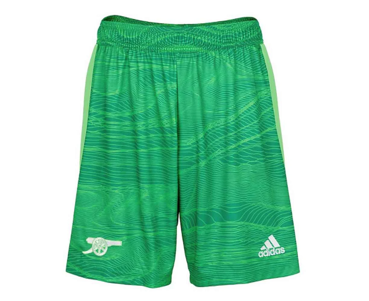 Arsenal 2021-2022 Home Goalkeeper Shorts (Solar Lime) - Kids