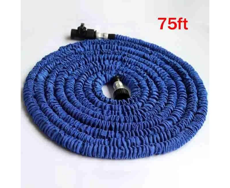 75ft Expandable Hose link with double latex structure Garden hose with Spray Nozzle Double Layer Water Hose, Flexible Hose