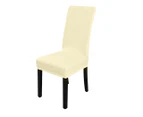 4x Stretch Elastic Chair Covers Dining Room Wedding Banquet Washable Champagne