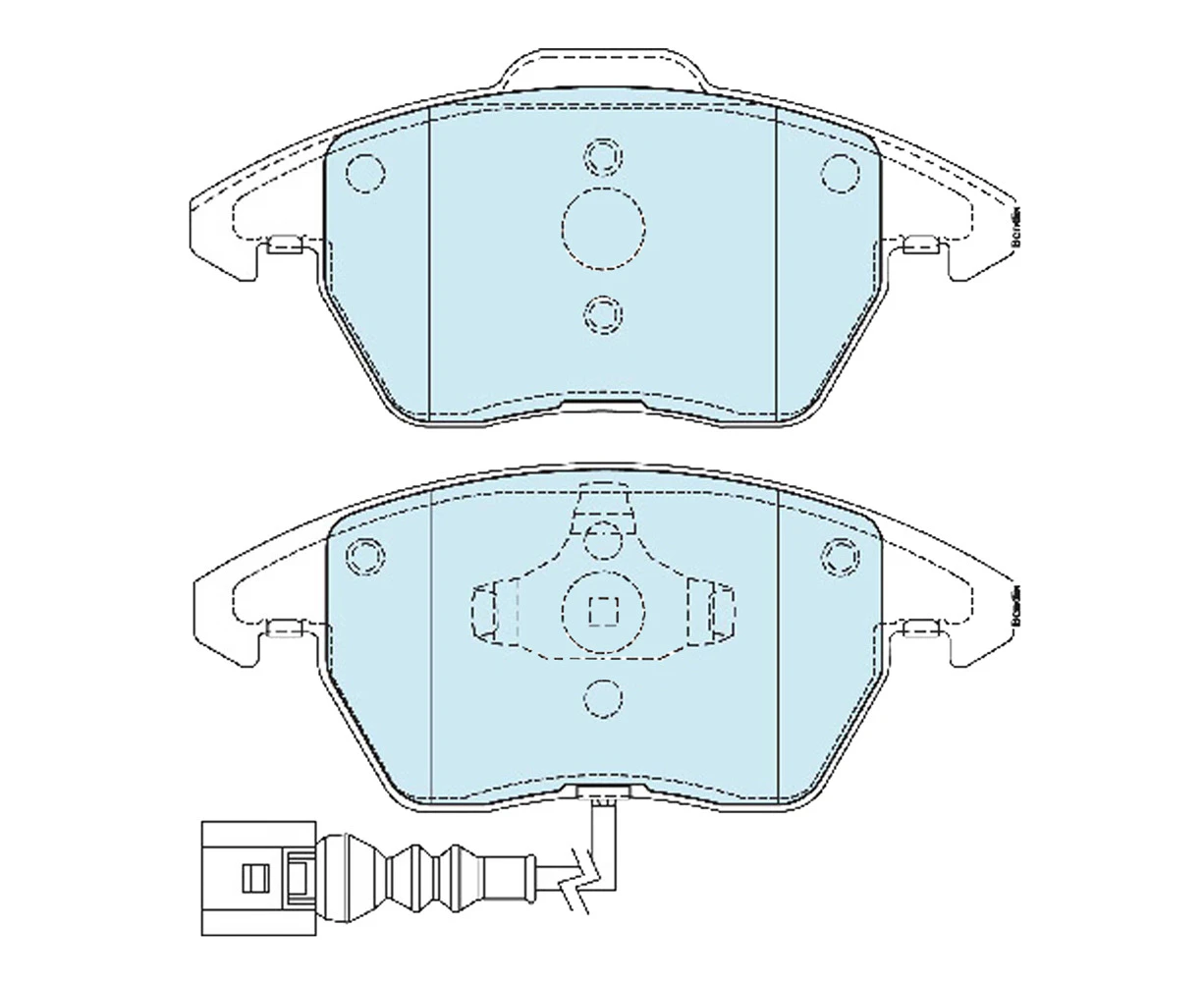 Bendix DB1849EURO+ Brake Pads for Audi Citroen Peugeot Skoda Volkswagen Models