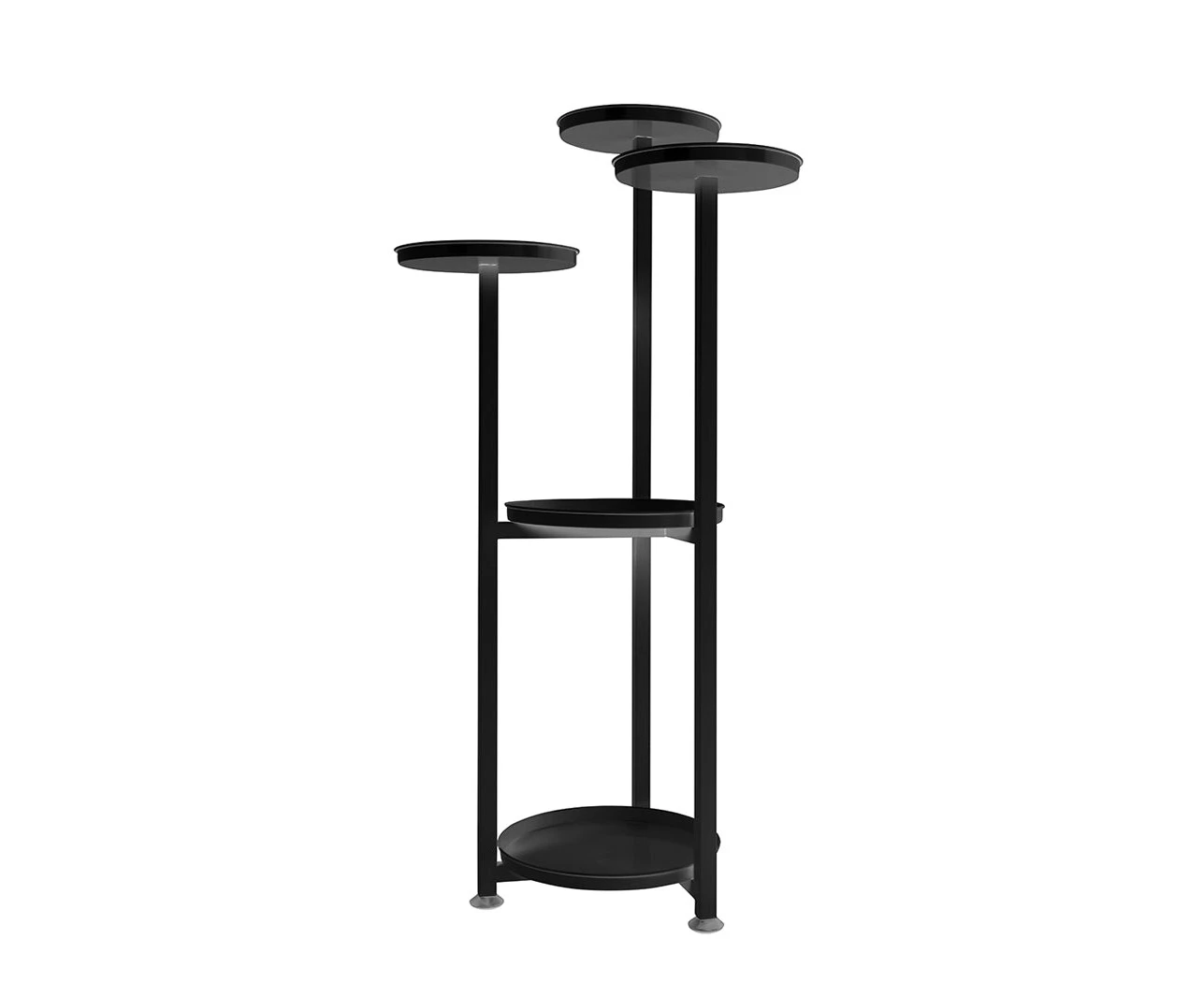 Levede Plant Stand Outdoor Indoor Flower Pots Rack Garden Shelf Black 100cm